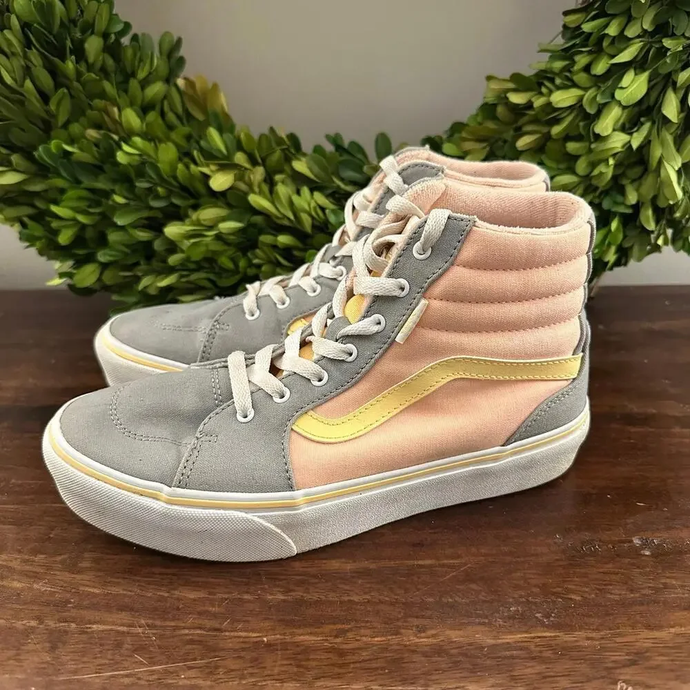 Vans Filmore Hi Platform Color Block Tropical Peach Sneakers‎ 6